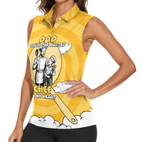 Chef Fathers Day Women Sleeveless Polo Shirt Dad You're The Master Chef In My Heart