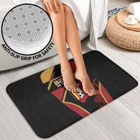 Belgium Football Bathroom Set Bold National Colors With Lion Crest
