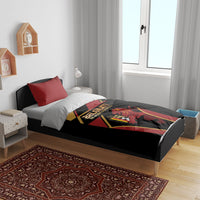 Belgium Football Bedding Set Bold National Colors With Lion Crest