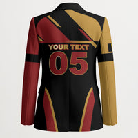 Custom Belgium Football Blazer Bold National Colors With Lion Crest