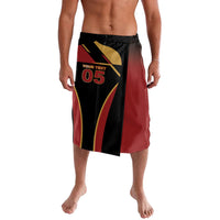 Custom Belgium Football Lavalava Bold National Colors With Lion Crest