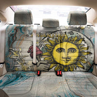 Argentina Back Car Seat Cover Sol De Mayo Retro Style - Wonder Print Shop