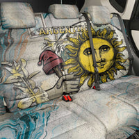 Argentina Back Car Seat Cover Sol De Mayo Retro Style - Wonder Print Shop