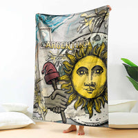 Argentina Blanket Sol De Mayo Retro Style - Wonder Print Shop