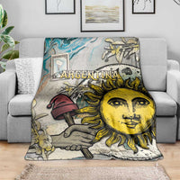 Argentina Blanket Sol De Mayo Retro Style - Wonder Print Shop