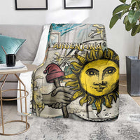 Argentina Blanket Sol De Mayo Retro Style - Wonder Print Shop