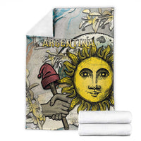Argentina Blanket Sol De Mayo Retro Style - Wonder Print Shop