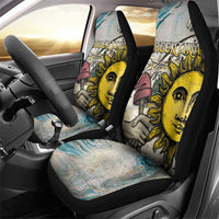 Argentina Car Seat Cover Sol De Mayo Retro Style - Wonder Print Shop