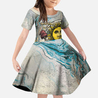 Argentina Family Matching Off Shoulder Maxi Dress and Hawaiian Shirt Sol De Mayo Retro Style - Wonder Print Shop