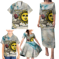 Argentina Family Matching Puletasi and Hawaiian Shirt Sol De Mayo Retro Style - Wonder Print Shop