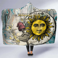 Argentina Hooded Blanket Sol De Mayo Retro Style - Wonder Print Shop