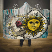 Argentina Hooded Blanket Sol De Mayo Retro Style - Wonder Print Shop