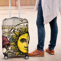 Argentina Luggage Cover Sol De Mayo Retro Style - Wonder Print Shop