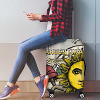 Argentina Luggage Cover Sol De Mayo Retro Style - Wonder Print Shop