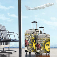 Argentina Luggage Cover Sol De Mayo Retro Style - Wonder Print Shop