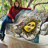 Argentina Quilt Sol De Mayo Retro Style - Wonder Print Shop