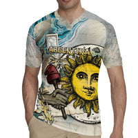 Argentina Rugby Jersey Sol De Mayo Retro Style - Wonder Print Shop