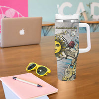 Argentina Tumbler With Handle Sol De Mayo Retro Style - Wonder Print Shop