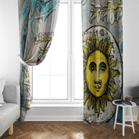Argentina Window Curtain Sol De Mayo Retro Style - Wonder Print Shop