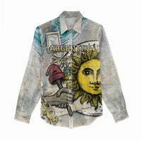 Argentina Women Casual Shirt Sol De Mayo Retro Style - Wonder Print Shop