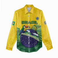 Personalized Brazil Women Casual Shirt Toco Toucan Tropical Vibes - Wonder Print Shop