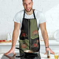 Western Yoke Apron Tropical Hibiscus Cowboy Style - Wonder Print Shop