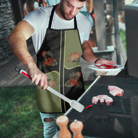 Western Yoke Apron Tropical Hibiscus Cowboy Style - Wonder Print Shop