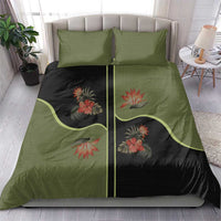 Western Yoke Bedding Set Tropical Hibiscus Cowboy Style - Wonder Print Shop