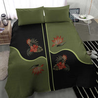 Western Yoke Bedding Set Tropical Hibiscus Cowboy Style - Wonder Print Shop