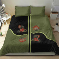 Western Yoke Bedding Set Tropical Hibiscus Cowboy Style - Wonder Print Shop