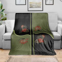 Western Yoke Blanket Tropical Hibiscus Cowboy Style - Wonder Print Shop