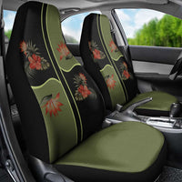 Western Yoke Car Seat Cover Tropical Hibiscus Cowboy Style - Wonder Print Shop