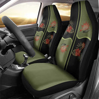 Western Yoke Car Seat Cover Tropical Hibiscus Cowboy Style - Wonder Print Shop