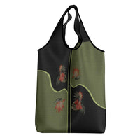Western Yoke Grocery Bag Tropical Hibiscus Cowboy Style - Wonder Print Shop