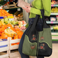 Western Yoke Grocery Bag Tropical Hibiscus Cowboy Style - Wonder Print Shop