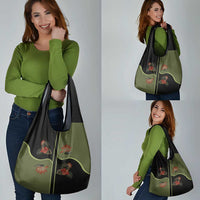 Western Yoke Grocery Bag Tropical Hibiscus Cowboy Style - Wonder Print Shop