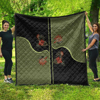 Western Yoke Quilt Tropical Hibiscus Cowboy Style - Wonder Print Shop