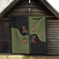 Western Yoke Quilt Tropical Hibiscus Cowboy Style - Wonder Print Shop