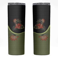 Western Yoke Skinny Tumbler Tropical Hibiscus Cowboy Style - Wonder Print Shop