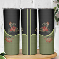 Western Yoke Skinny Tumbler Tropical Hibiscus Cowboy Style - Wonder Print Shop