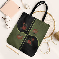 Western Yoke Tote Bag Tropical Hibiscus Cowboy Style - Wonder Print Shop