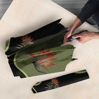 Western Yoke Umbrella Tropical Hibiscus Cowboy Style - Wonder Print Shop