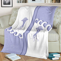 Western Yoke Blanket Jellyfish And Water Bubbles Cowboy Style - Wonder Print Shop