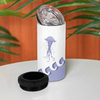 Western Yoke 4 in 1 Can Cooler Tumbler Jellyfish And Water Bubbles Cowboy Style - Wonder Print Shop
