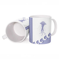 Western Yoke Ceramic Mug Jellyfish And Water Bubbles Cowboy Style - Wonder Print Shop