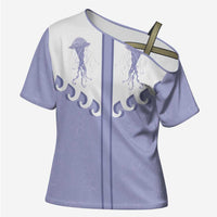 Western Yoke Cross Shoulder Shirt Jellyfish And Water Bubbles Cowboy Style - Wonder Print Shop