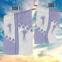 Western Yoke Garden Flag Jellyfish And Water Bubbles Cowboy Style - Wonder Print Shop