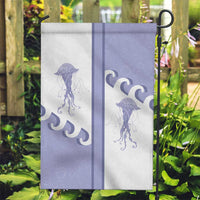 Western Yoke Garden Flag Jellyfish And Water Bubbles Cowboy Style - Wonder Print Shop