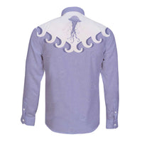 Western Yoke Long Sleeve Button Shirt Jellyfish And Water Bubbles Cowboy Style - Wonder Print Shop