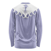 Western Yoke Long Sleeve Shirt Jellyfish And Water Bubbles Cowboy Style - Wonder Print Shop